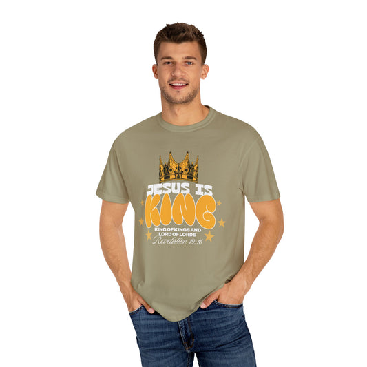 Jesus Is King Garment-Dyed Unisex T-shirt