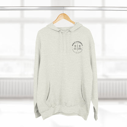 Bible & Barbell Logo Fleece Hoodie | Fitness Gift | Gym Apparel | Christian Hoodie | Workout Wear