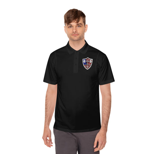 Men's Bible & Barbell Patriotic Logo Polo Shirt