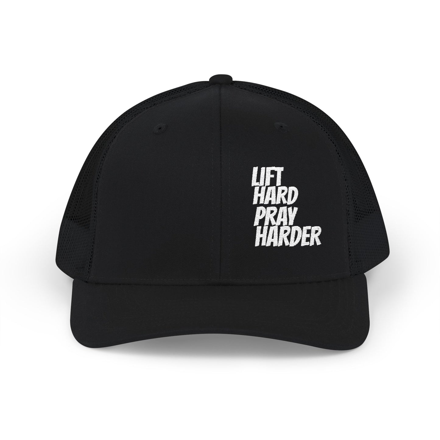 LIFT HARD PRAY HARDER Snapback Trucker Cap