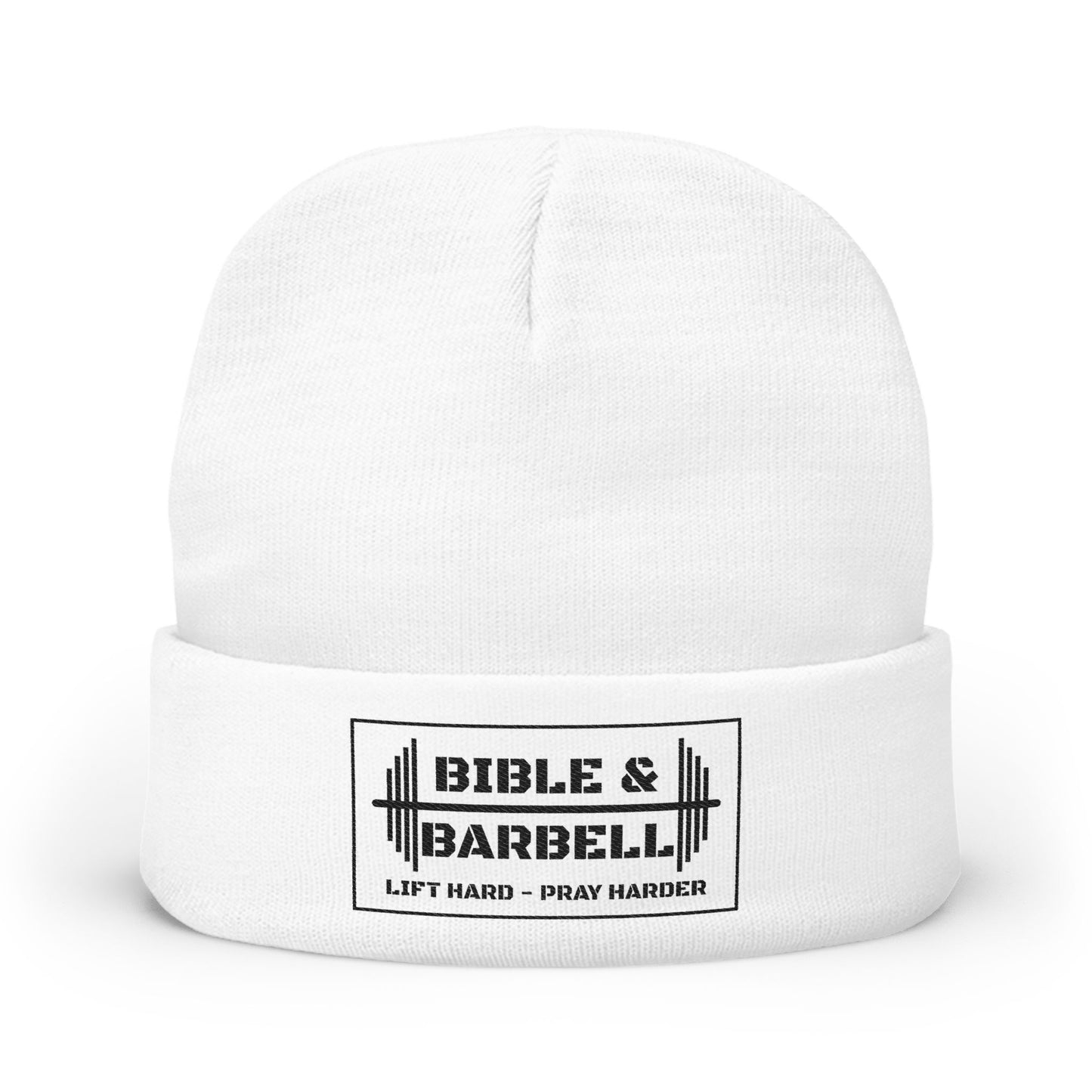Bible & Barbell Knit Beanie