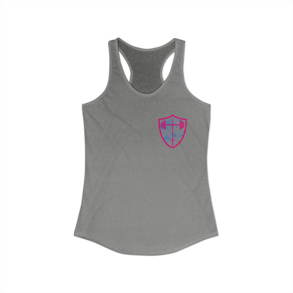 Yes, I lift like a girl - try to keep up - Women's Ideal Racerback Tank