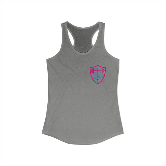 Yes, I lift like a girl - try to keep up - Women's Ideal Racerback Tank