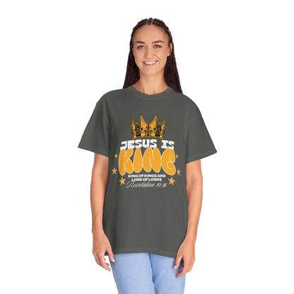 Jesus Is King Garment-Dyed Unisex T-shirt
