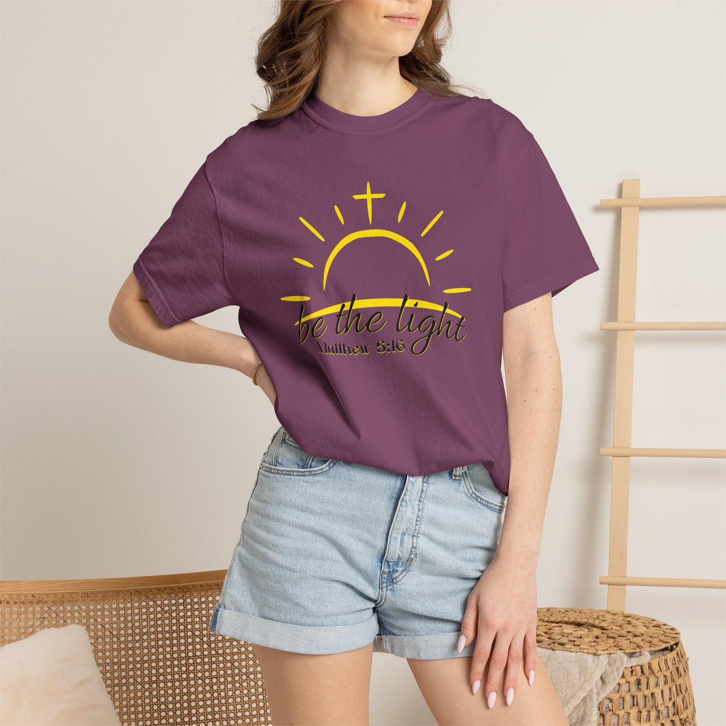 Be the Light T-Shirt — Matthew 5:16 Christian Faith Tee