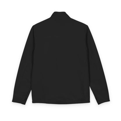 Men's Soft Shell Jacket — Subtle Crest Chest Logo, Lightweight Windbreaker