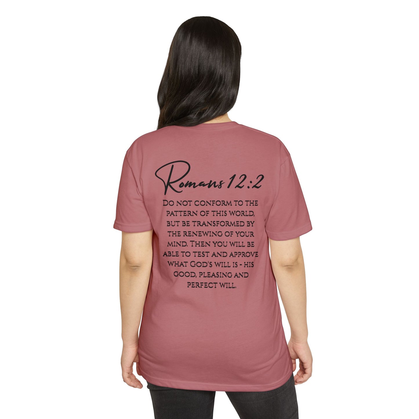 Inspirational Romans 12:2 Unisex T-Shirt, Faith-Based Apparel, Scripture Shirt