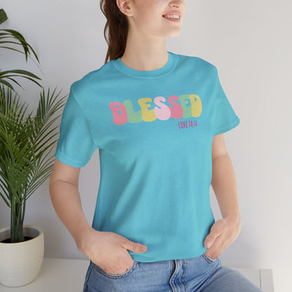 Blessed - Luke 14:14 Unisex Jersey Tee