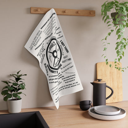 Bible & Barbell Motivational gym towel