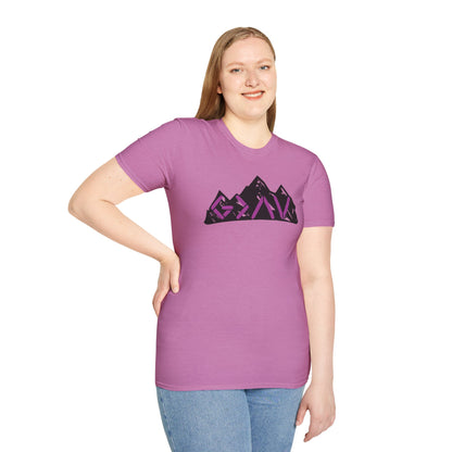 God Is Greater Mountain Vibes Unisex Softstyle T-Shirt