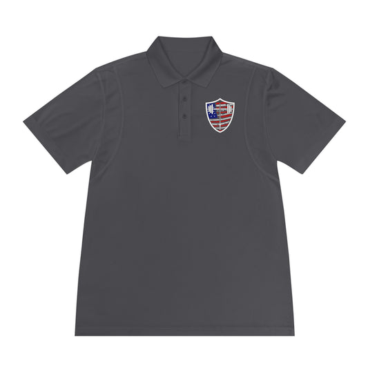 Men's Bible & Barbell Patriotic Logo Polo Shirt