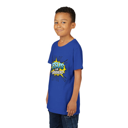 Jesus Is My Superhero Youth Tee