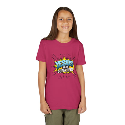 Jesus Is My Superhero Youth Tee