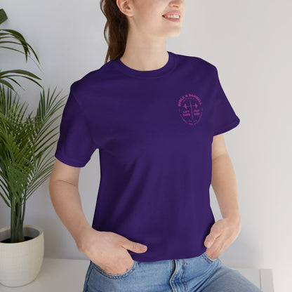 Women's Pink Circle Logo T-Shirt