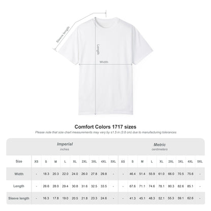 Garment-Dyed T-shirt with 'Shalom' Design