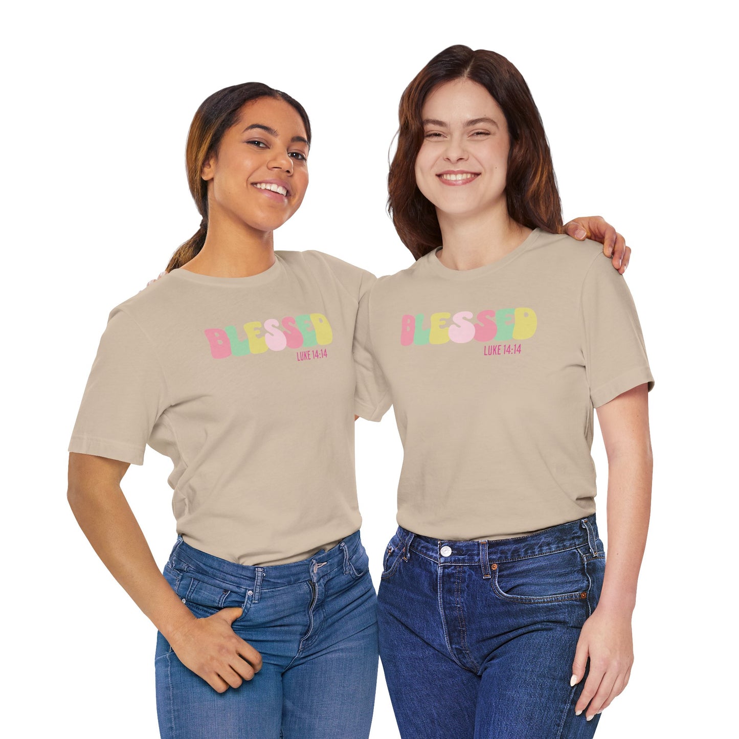 Blessed - Luke 14:14 Unisex Jersey Tee