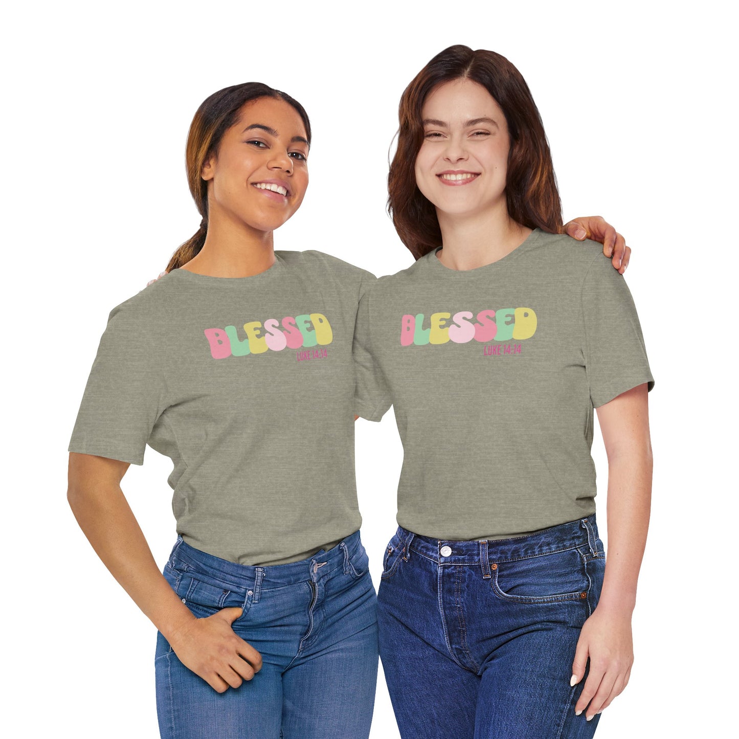 Blessed - Luke 14:14 Unisex Jersey Tee