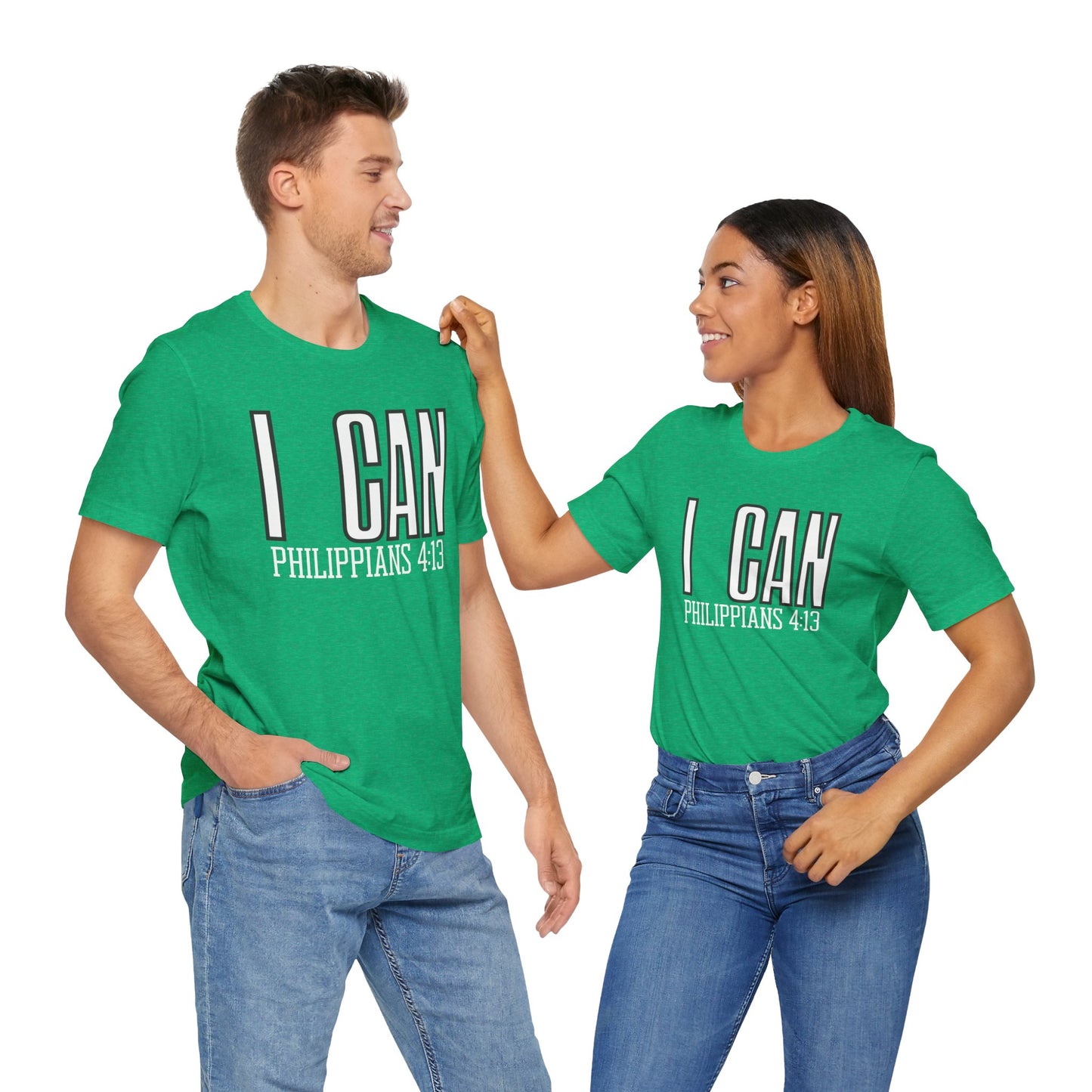 I Can - Philippians 4:13 Unisex Short Sleeve Tee