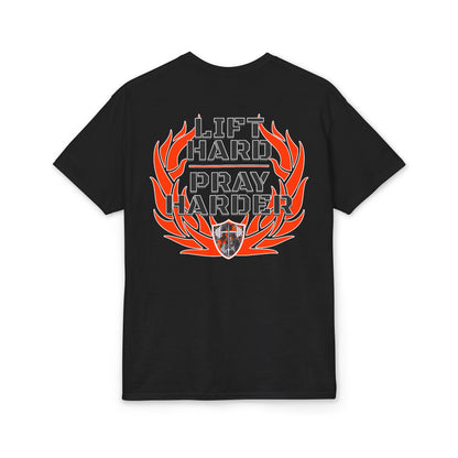 Lift Hard - Pray Harder T-Shirt — Fitness & Faith Motivational Tee