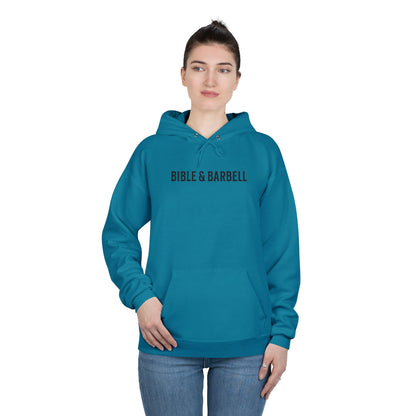 Lift Hard Pray Harder Hoodie — Bible & Barbell Faith Workout Pullover