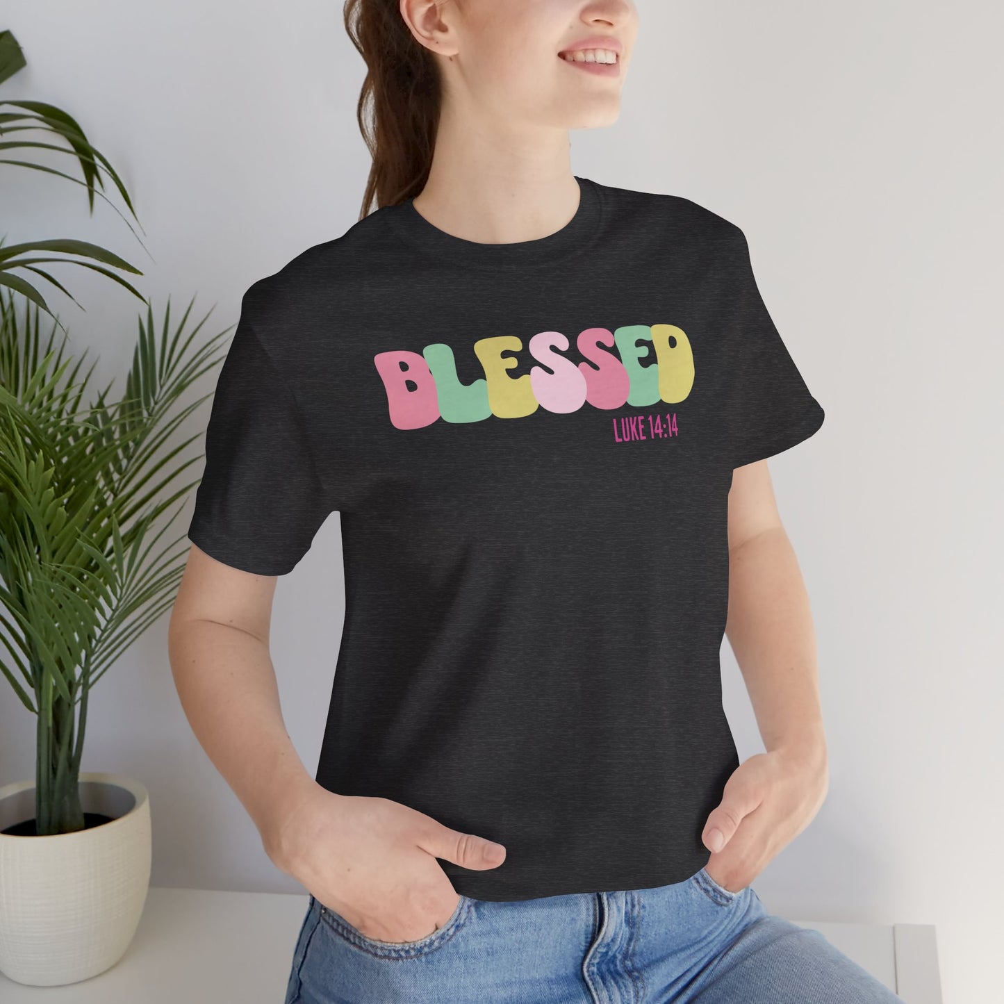 Blessed - Luke 14:14 Unisex Jersey Tee