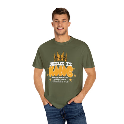 Jesus Is King Garment-Dyed Unisex T-shirt