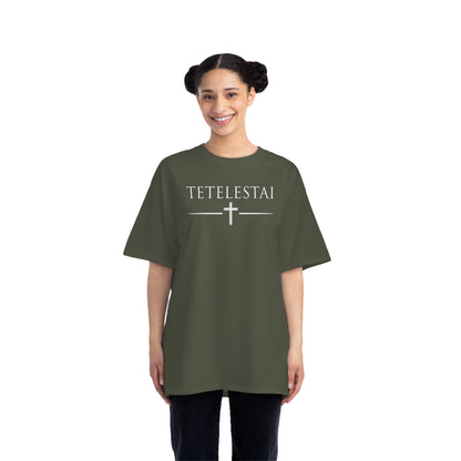 TETELESTAI - "It Is Finished" - Cross Minimalist Christian Tee