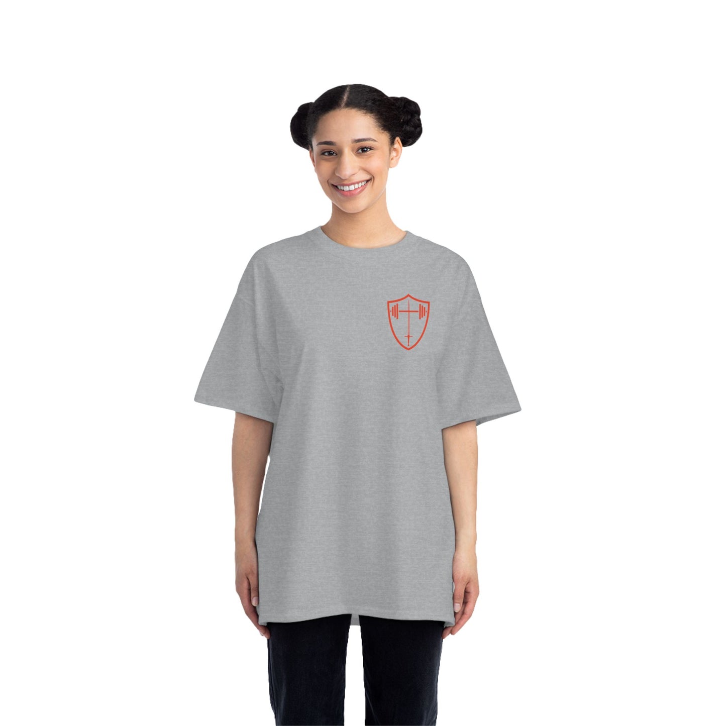 Unshakeable Psalm 27:1 Lighthouse T-Shirt — Christian Faith Graphic Tee