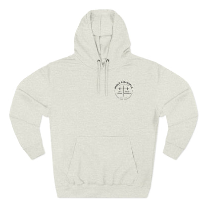 Bible & Barbell Logo Fleece Hoodie | Fitness Gift | Gym Apparel | Christian Hoodie | Workout Wear
