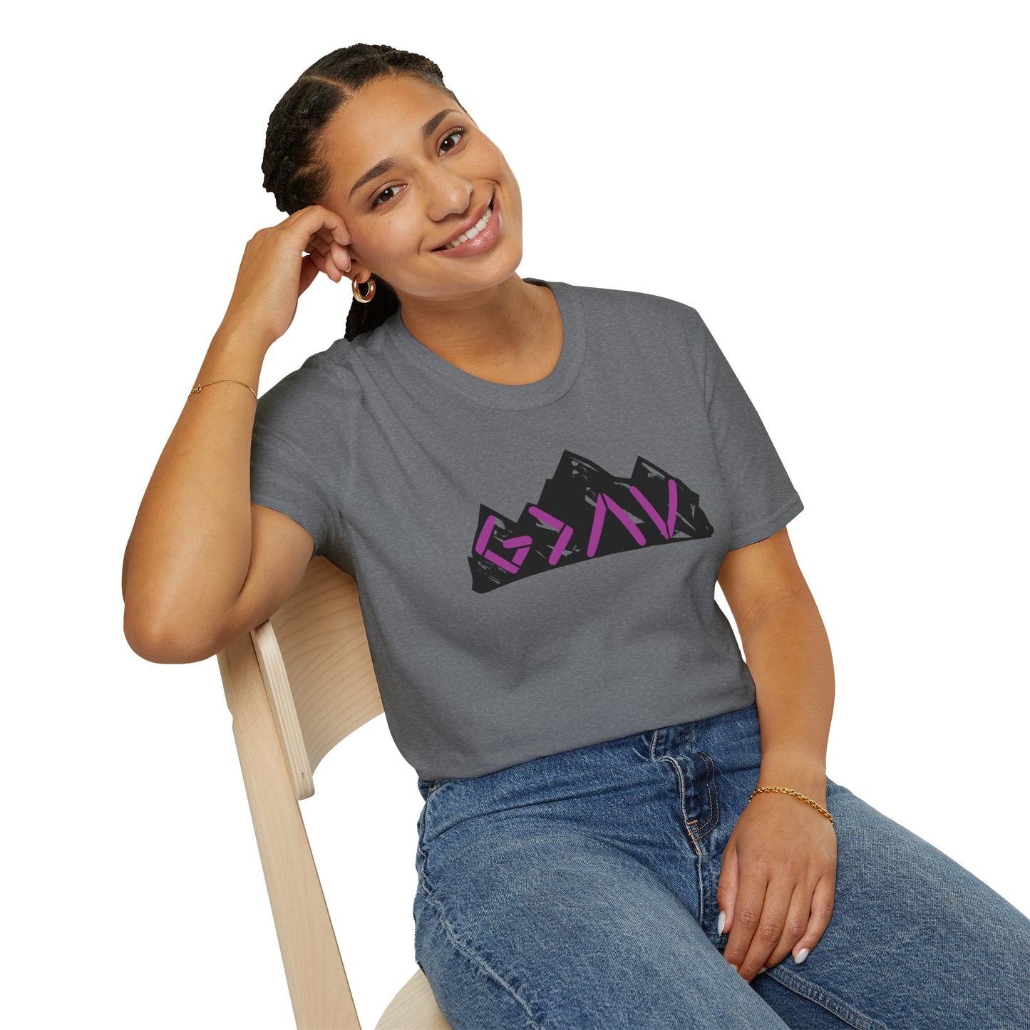 God Is Greater Mountain Vibes Unisex Softstyle T-Shirt