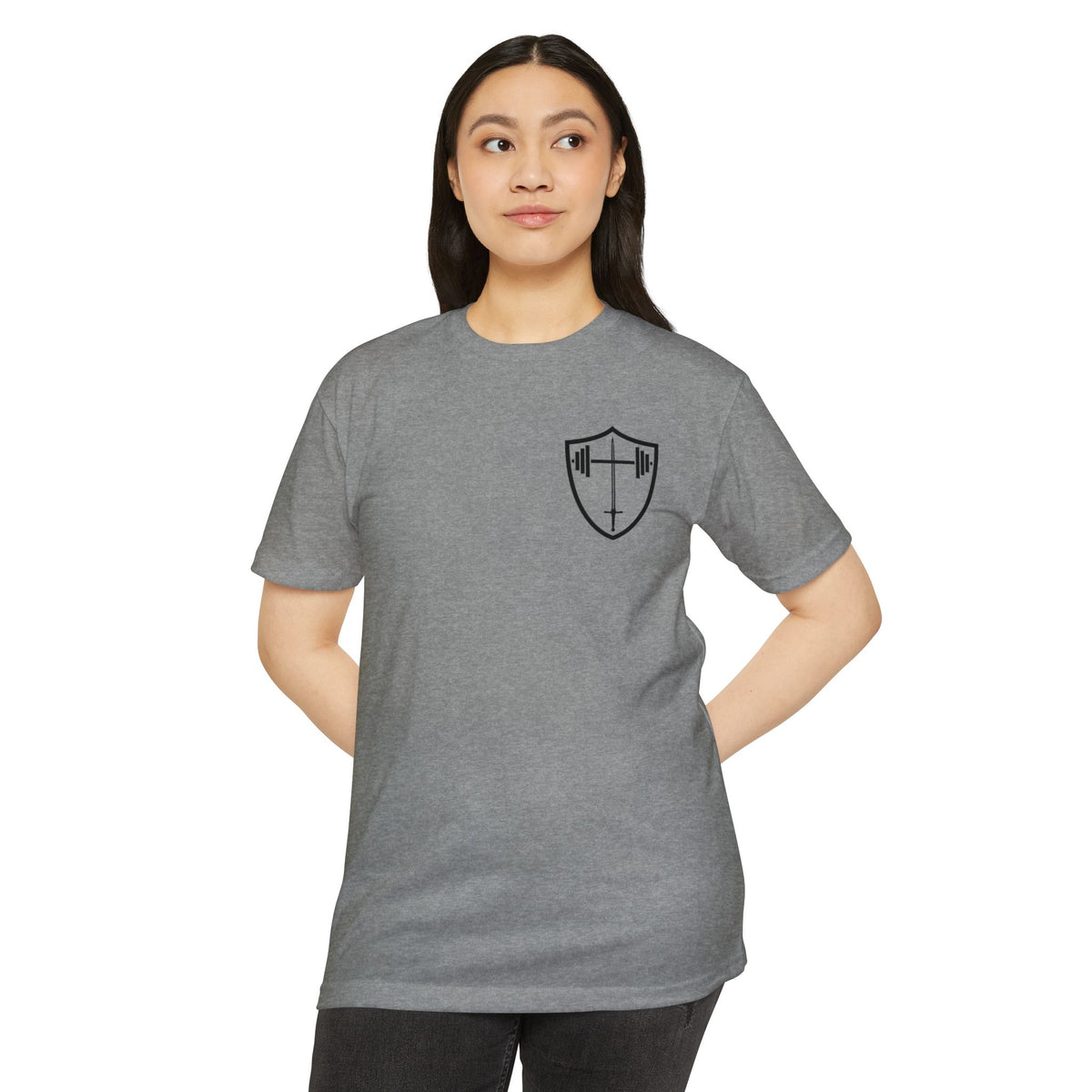 Christian Gym T-Shirt — "Lift Hard Pray Harder" Athletic Faith Tee