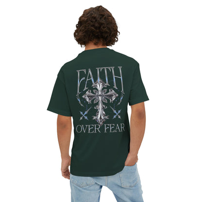 Faith Over Fear Tee — Christian Cross Graphic Shirt