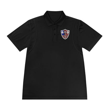 Men's Bible & Barbell Patriotic Logo Polo Shirt