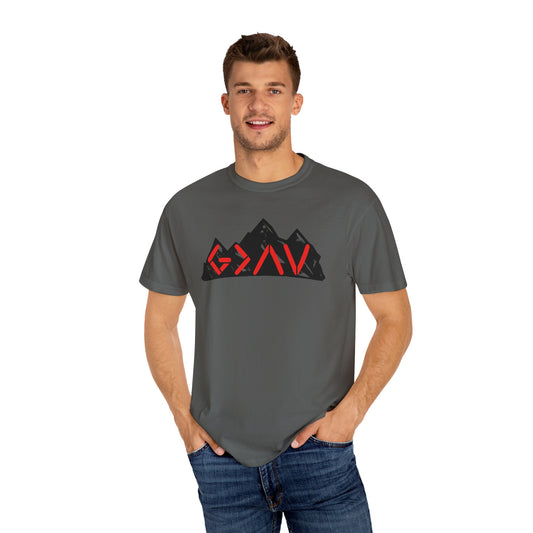 God Is Greater Than The Highs and Lows Mountain Graphic Unisex T-Shirt