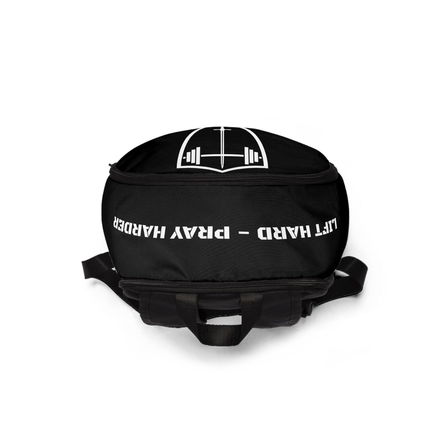 PERSONALIZED Bible & Barbell Backpack — Christian Fitness Gym Bag