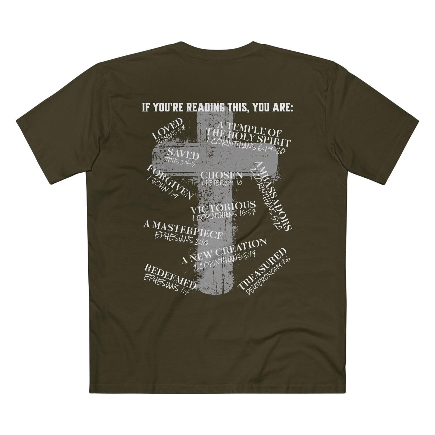 Affirmations Christian Cross Tee — Inspirational Scripture Design