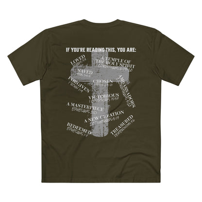 Affirmations Christian Cross Tee — Inspirational Scripture Design