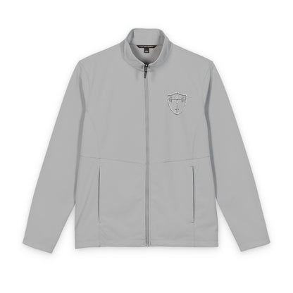 Men's Soft Shell Jacket — Subtle Crest Chest Logo, Lightweight Windbreaker