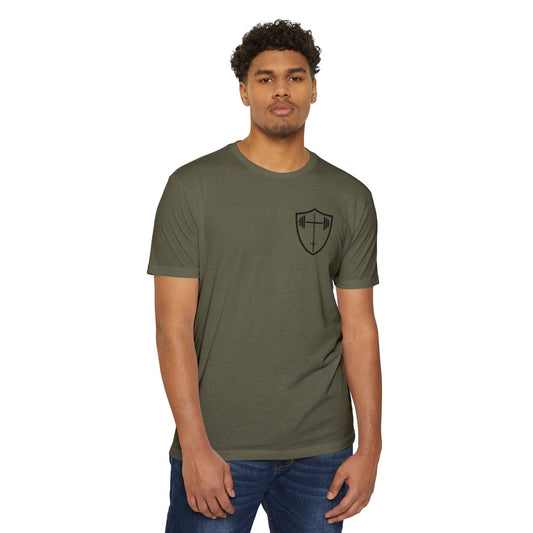 Christian Gym T-Shirt — "Lift Hard Pray Harder" Athletic Faith Tee