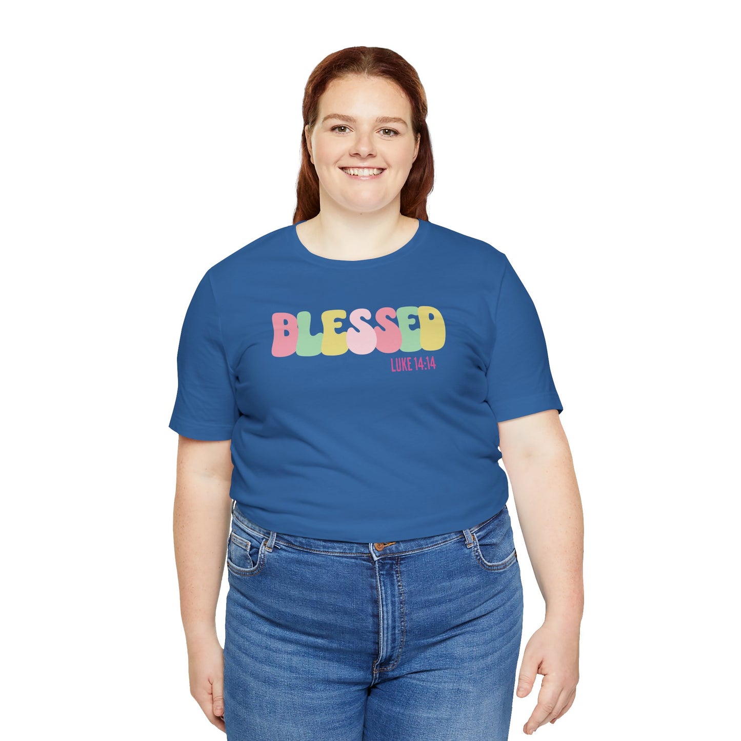 Blessed - Luke 14:14 Unisex Jersey Tee