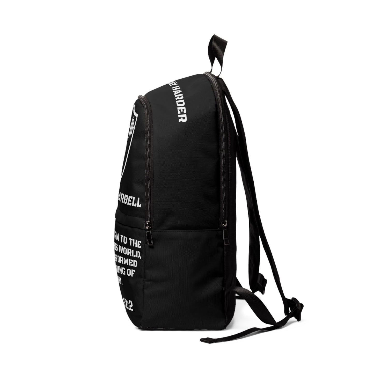 PERSONALIZED Bible & Barbell Backpack — Christian Fitness Gym Bag
