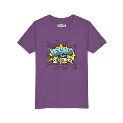 Jesus Is My Superhero Youth Tee