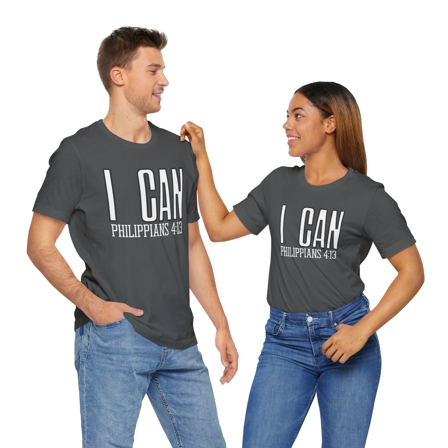 I Can - Philippians 4:13 Unisex Short Sleeve Tee