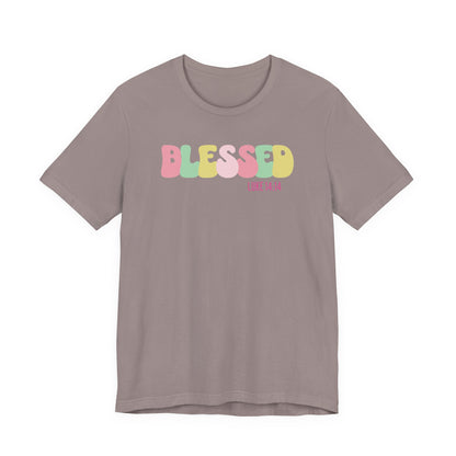 Blessed - Luke 14:14 Unisex Jersey Tee