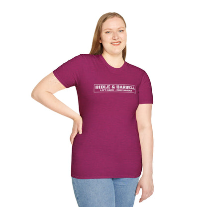 Bible & Barbell Logo Unisex Softstyle T-Shirt