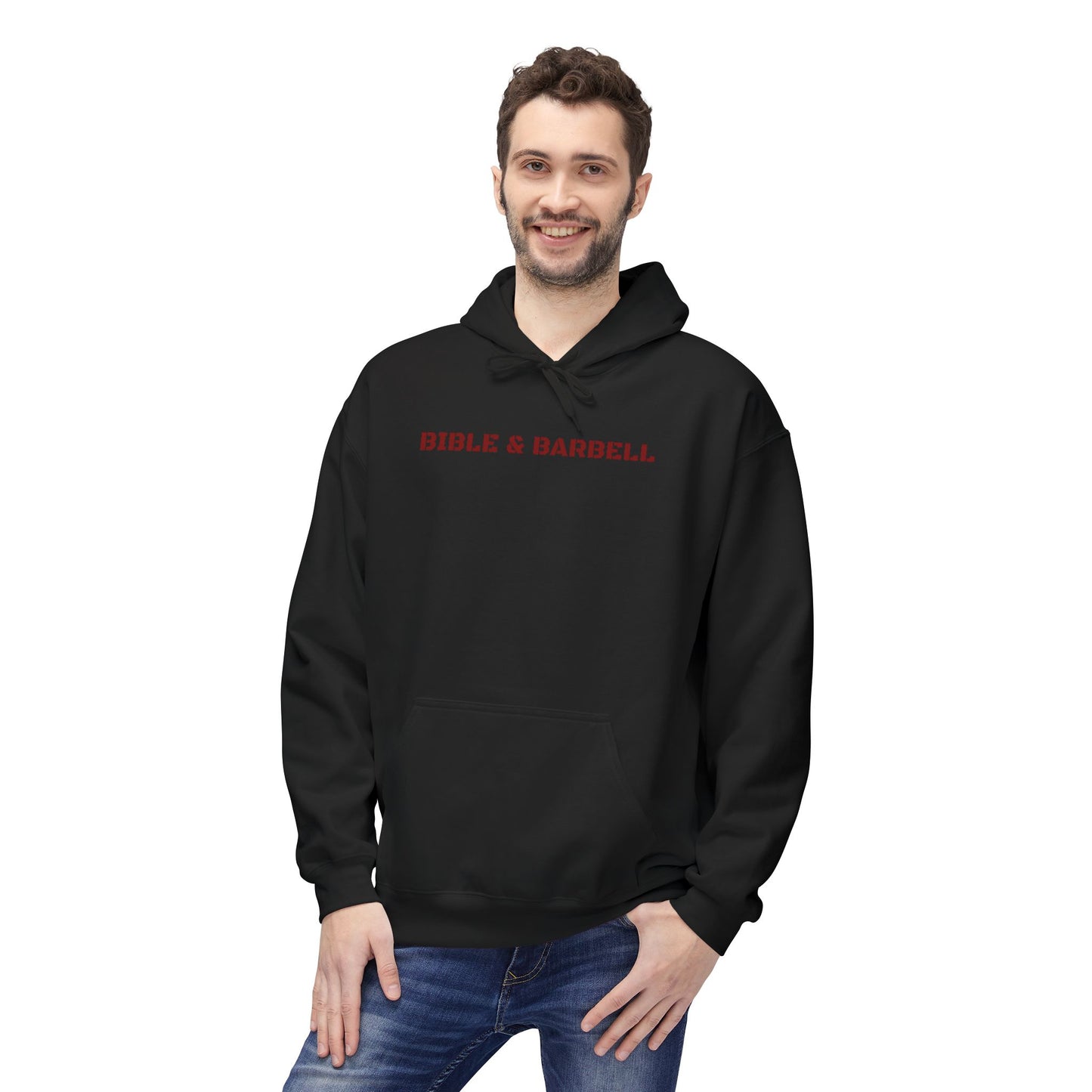 Bible & Barbell "This is how I Fight My Demons" Hoodie — Christian Gym Faith Workout Pullover