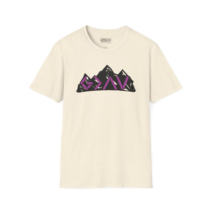God Is Greater Mountain Vibes Unisex Softstyle T-Shirt