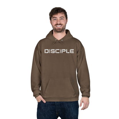"DISCIPLE" Pullover Hoodie — Minimalist White Font