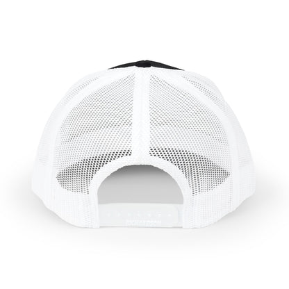 Bible & Barbell Shield & Cross Logo Trucker Cap — Christian Faith Snapback Hat