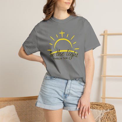 Be the Light T-Shirt — Matthew 5:16 Christian Faith Tee